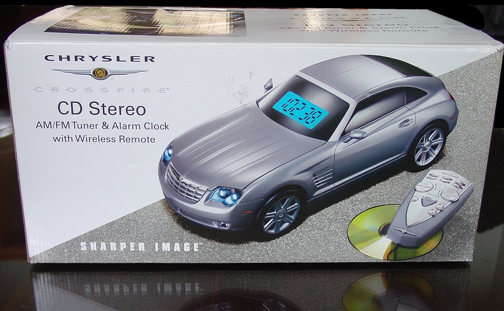 Box for Chrysler Crossfire CD Stereo with AM/FM Tuner & Alarm Clock